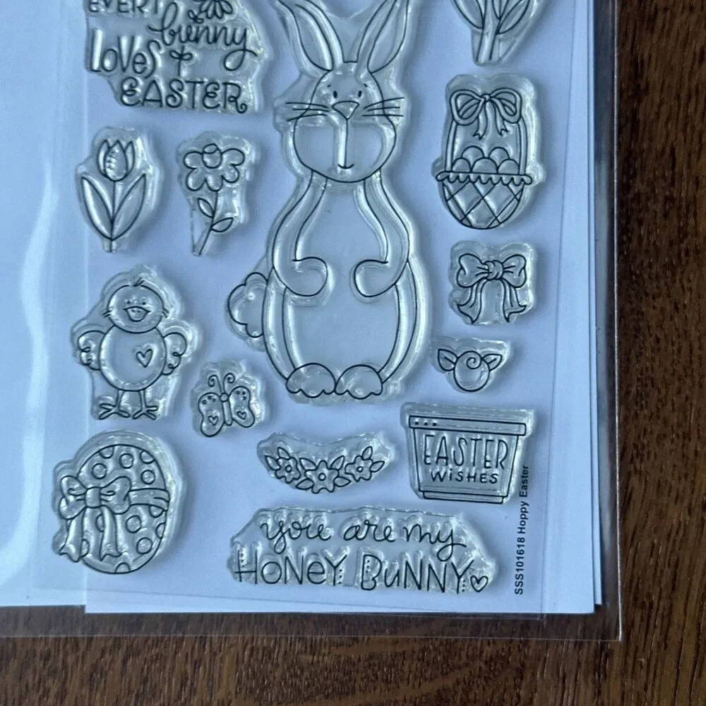 Simon Says Stamps  Clear Stamp Set - Hoppy Easter  SSS101618 Retired